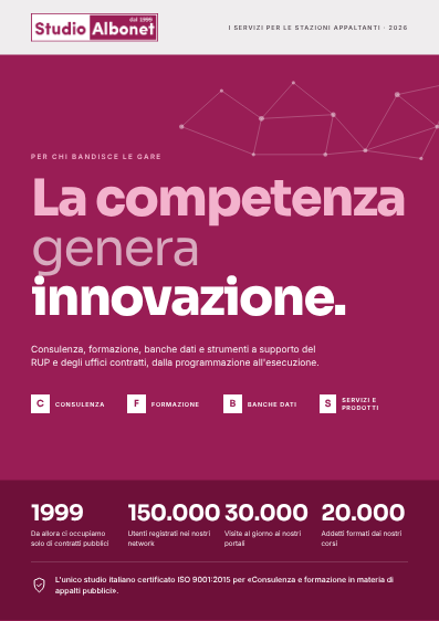 Cover of the Italian brochure for contracting authorities